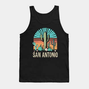 San Antonio Texas Vintage Tank Top